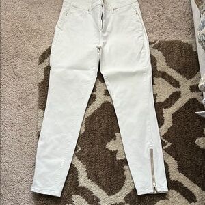 White House Black Market Women's White denim coated Jeans
